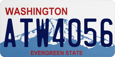 WA license plate ATW4056