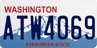 WA license plate ATW4069