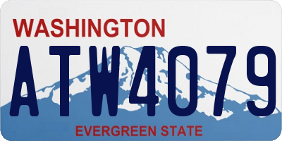 WA license plate ATW4079