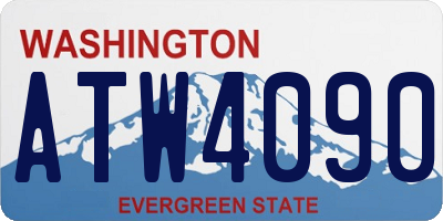 WA license plate ATW4090