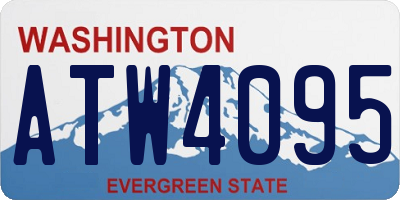 WA license plate ATW4095