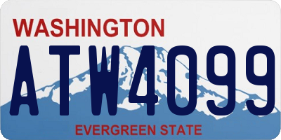 WA license plate ATW4099