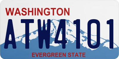 WA license plate ATW4101