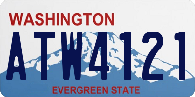 WA license plate ATW4121