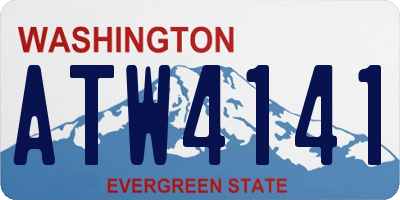 WA license plate ATW4141