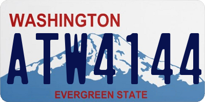 WA license plate ATW4144