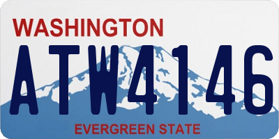 WA license plate ATW4146