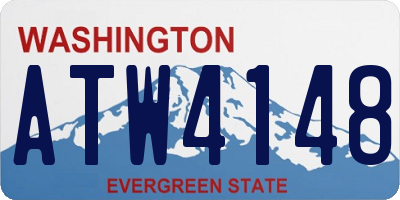WA license plate ATW4148