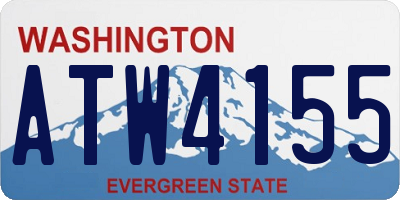 WA license plate ATW4155