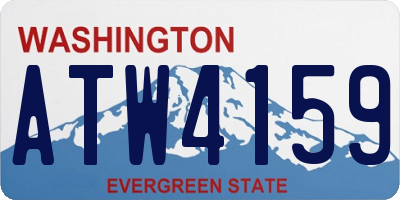 WA license plate ATW4159