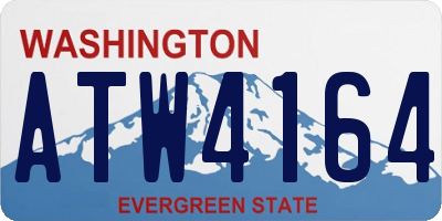 WA license plate ATW4164