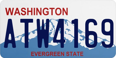 WA license plate ATW4169
