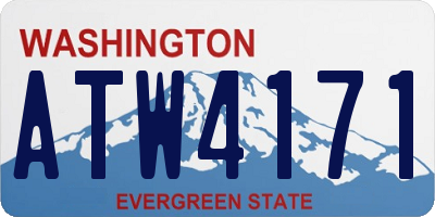 WA license plate ATW4171