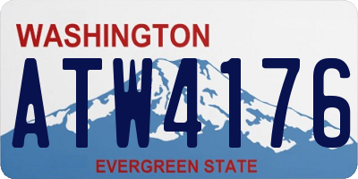 WA license plate ATW4176