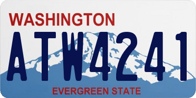 WA license plate ATW4241