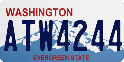 WA license plate ATW4244
