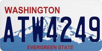 WA license plate ATW4249