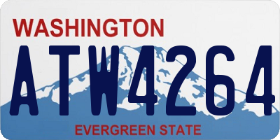 WA license plate ATW4264