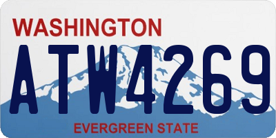 WA license plate ATW4269