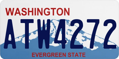 WA license plate ATW4272