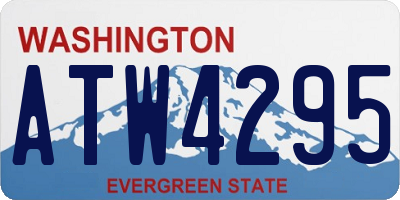 WA license plate ATW4295