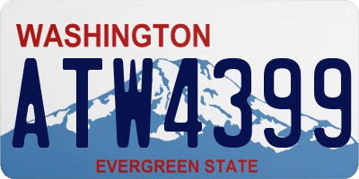 WA license plate ATW4399