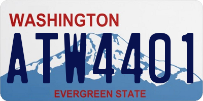 WA license plate ATW4401