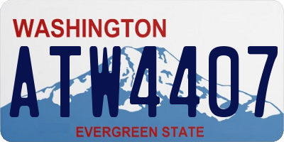 WA license plate ATW4407