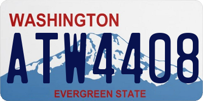 WA license plate ATW4408