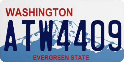 WA license plate ATW4409