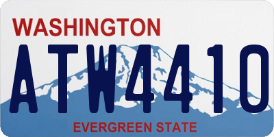 WA license plate ATW4410