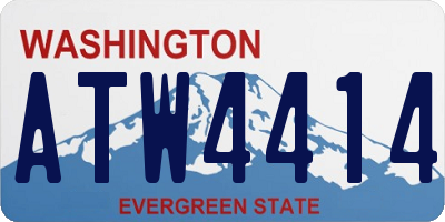 WA license plate ATW4414