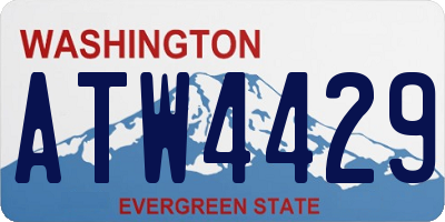 WA license plate ATW4429