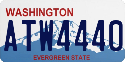 WA license plate ATW4440