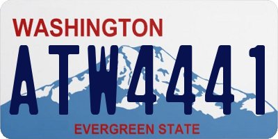WA license plate ATW4441