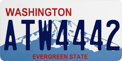 WA license plate ATW4442