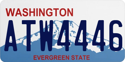 WA license plate ATW4446