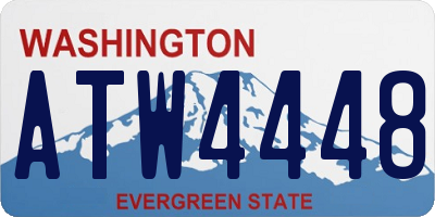 WA license plate ATW4448