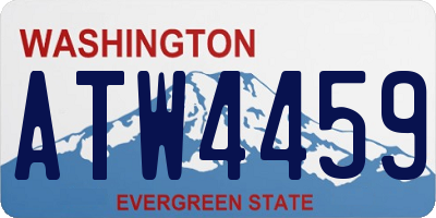 WA license plate ATW4459