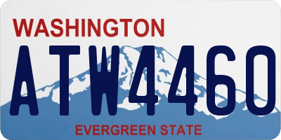 WA license plate ATW4460