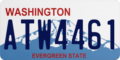WA license plate ATW4461
