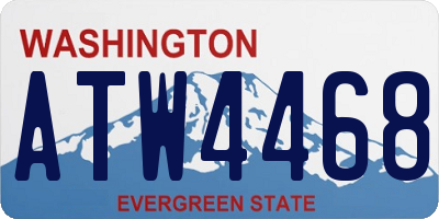 WA license plate ATW4468