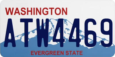 WA license plate ATW4469