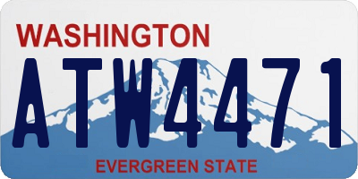 WA license plate ATW4471
