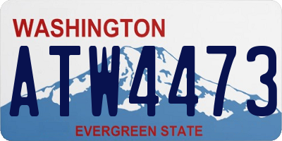 WA license plate ATW4473