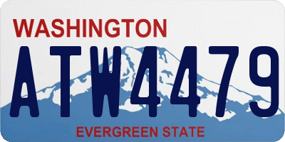 WA license plate ATW4479