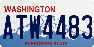 WA license plate ATW4483