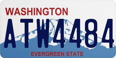 WA license plate ATW4484
