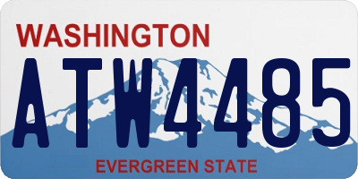 WA license plate ATW4485