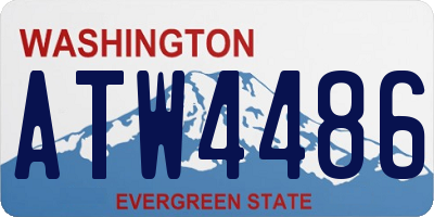 WA license plate ATW4486
